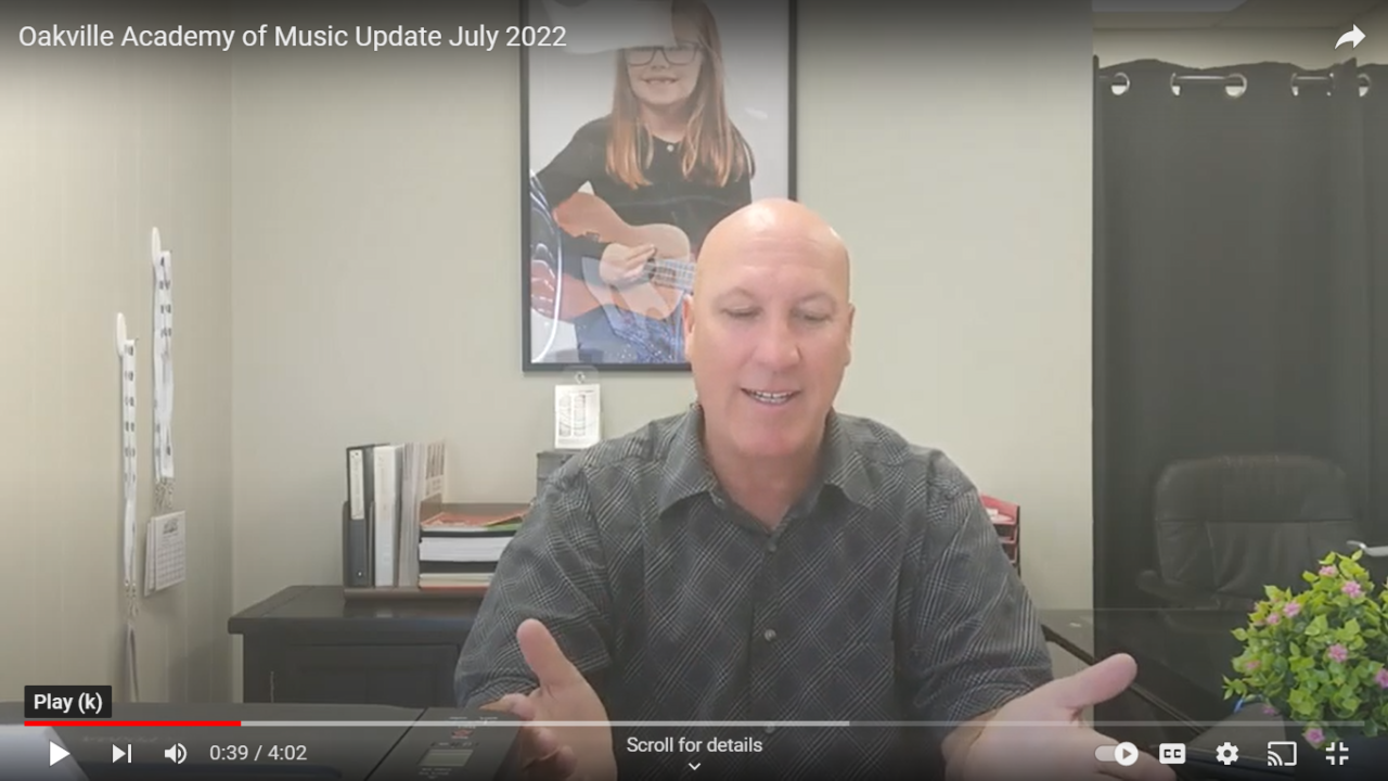 Brampton Music Lessons Update July 2022